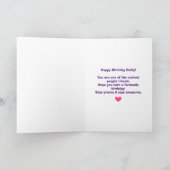 100% Groovy Rainbow Hand Peace Sign Birthday Karte (Innenseite)