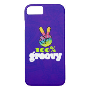 100% Groovy Rainbow Hand Peace Sign Case-Mate iPhone Hülle