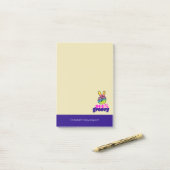 100% Groovy Rainbow Hand Peace Sign Post-it Klebezettel (Auf Schreibtisch)