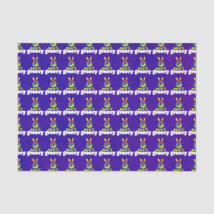 100% Groovy Rainbow with Hand Peace Sign Seidenpapier