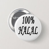 100% HALAL BUTTON (Vorne & Hinten)