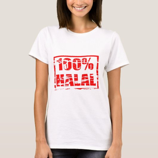 100 % Halal T-Shirt (Vorderseite)
