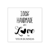 100 % handgefertigt mit Liebe Quote Design Gummistempel (Prägung)