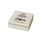 100 % handgefertigt mit Liebe Quote Design Gummistempel (Stempel)