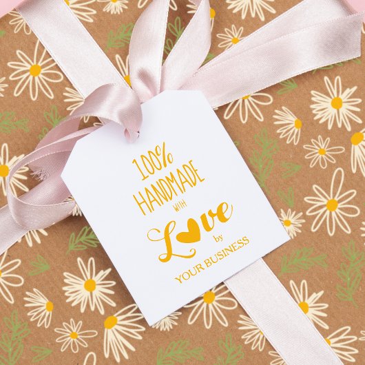 100 % handgefertigt mit Liebe Quote Design Gummistempel