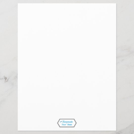 100 % hausgemachte Lebensmittelkennzeichnung Flyer (Vorne)