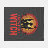 100% Hexen Halloween Schloss Fleecedecke (Vorderseite (Horizontal))