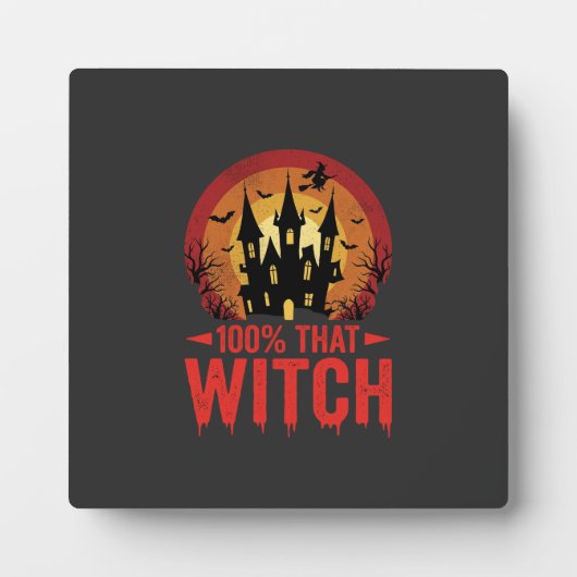 100% Hexen Halloween Schloss Fotoplatte (Vorderseite)