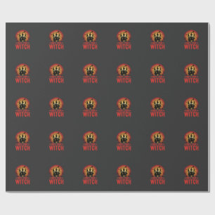 100% Hexen Halloween Schloss Geschenkpapier