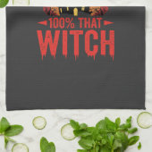100% Hexen Halloween Schloss Geschirrtuch (Gefaltet)