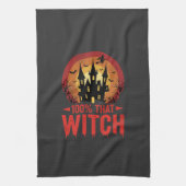 100% Hexen Halloween Schloss Geschirrtuch (Vertikal)
