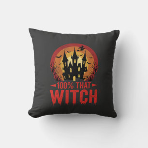 100% Hexen Halloween Schloss Kissen