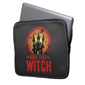 100% Hexen Halloween Schloss Laptopschutzhülle (Vorderseite Links)