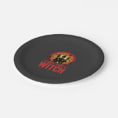 100% Hexen Halloween Schloss Pappteller (Schrägansicht)