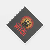 100% Hexen Halloween Schloss Serviette (Ecke)