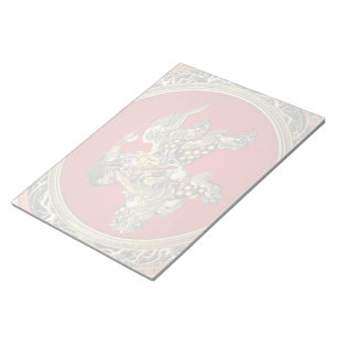 [100] Hokusai - Shoki Riding Shishi Lion Notizblock