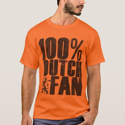 100% Holländer Oranje Fan-T - Shirt (Vorderseite)