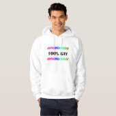 100 % homosexuell hoodie (Vorne ganz)