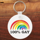 100 % homosexuell schlüsselanhänger (Vorderseite)