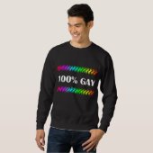 100 % homosexuell sweatshirt (Vorne ganz)