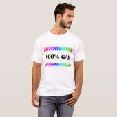 100 % homosexuell T-Shirt (Vorne ganz)