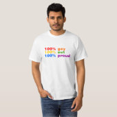 100 % homosexuell T-Shirt (Vorne ganz)