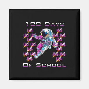 100 Hundert Tage Schulastronauten und Raumfahrt ro Magnet