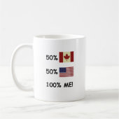 100% ICH Kanadier/Amerikaner Kaffeetasse (Links)