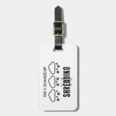 100%ige Chance auf Schredderwettervorhersage Skifa Gepäckanhänger (Vorderseite vertikal)