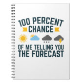 100%ige Chance, dass ich Ihnen die Vorhersage erzä Notizblock (Vorderseite)