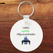 100%iger Qualitätsadministrator Schlüsselanhänger (Vorderseite)