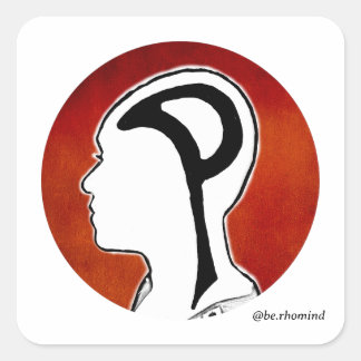 100 im Mind-Aufkleber Quadratischer Aufkleber