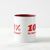 100% in Liebe mit Ihnen Tasse (Zentrum)