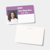 100% individualisierbares MitarbeiterAbzeichen Ausweis (Vorder- & Rückseite)