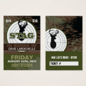 100 individuell anpassbare Bachelor/Stag-Tickets (Vorne & Hinten)