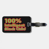 100 % Intelligentes schwarzes Kind Gepäckanhänger (Rückseite horizontal)