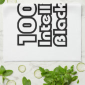 100 % Intelligentes schwarzes Kind Geschirrtuch (Gefaltet)