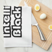 100 % Intelligentes schwarzes Kind Geschirrtuch (Viertel Falte)