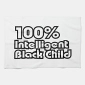 100 % Intelligentes schwarzes Kind Geschirrtuch (Horizontal)