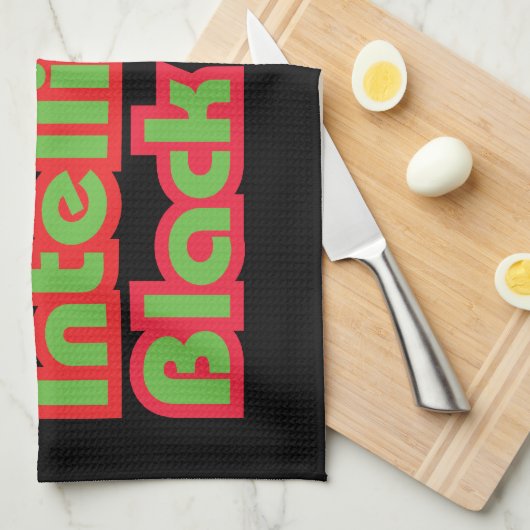 100 % Intelligentes schwarzes Kind Geschirrtuch (Viertel Falte)