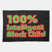 100 % Intelligentes schwarzes Kind Geschirrtuch (Horizontal)
