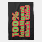 100 % Intelligentes schwarzes Kind Geschirrtuch (Vertikal)