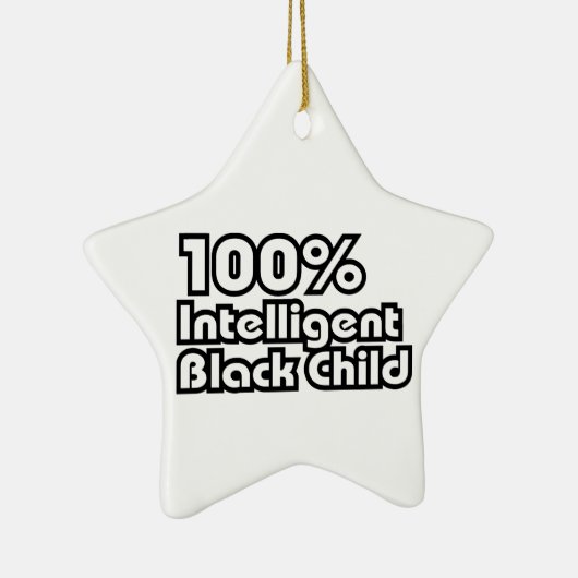 100 % Intelligentes schwarzes Kind Keramikornament (Rechts)