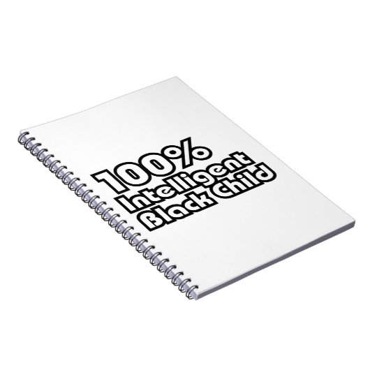 100 % Intelligentes schwarzes Kind Notizblock (Rechte Seite)