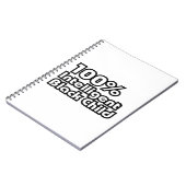 100 % Intelligentes schwarzes Kind Notizblock (Linke Seite)