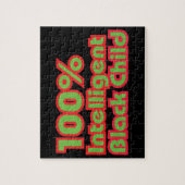 100% intelligentes schwarzes Kind Puzzle (Vertikal)