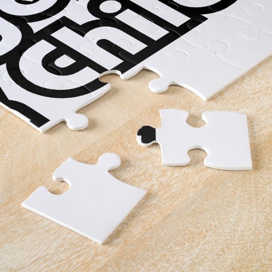 100 % Intelligentes schwarzes Kind Puzzle (Seite)