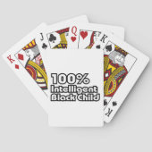 100 % Intelligentes schwarzes Kind Spielkarten (Rückseite)