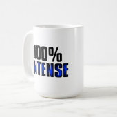 100% intensiv kaffeetasse (Vorderseite Links)