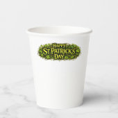 100% Irisch... Am St. Patrick's Day! Pappbecher (Rückseite)